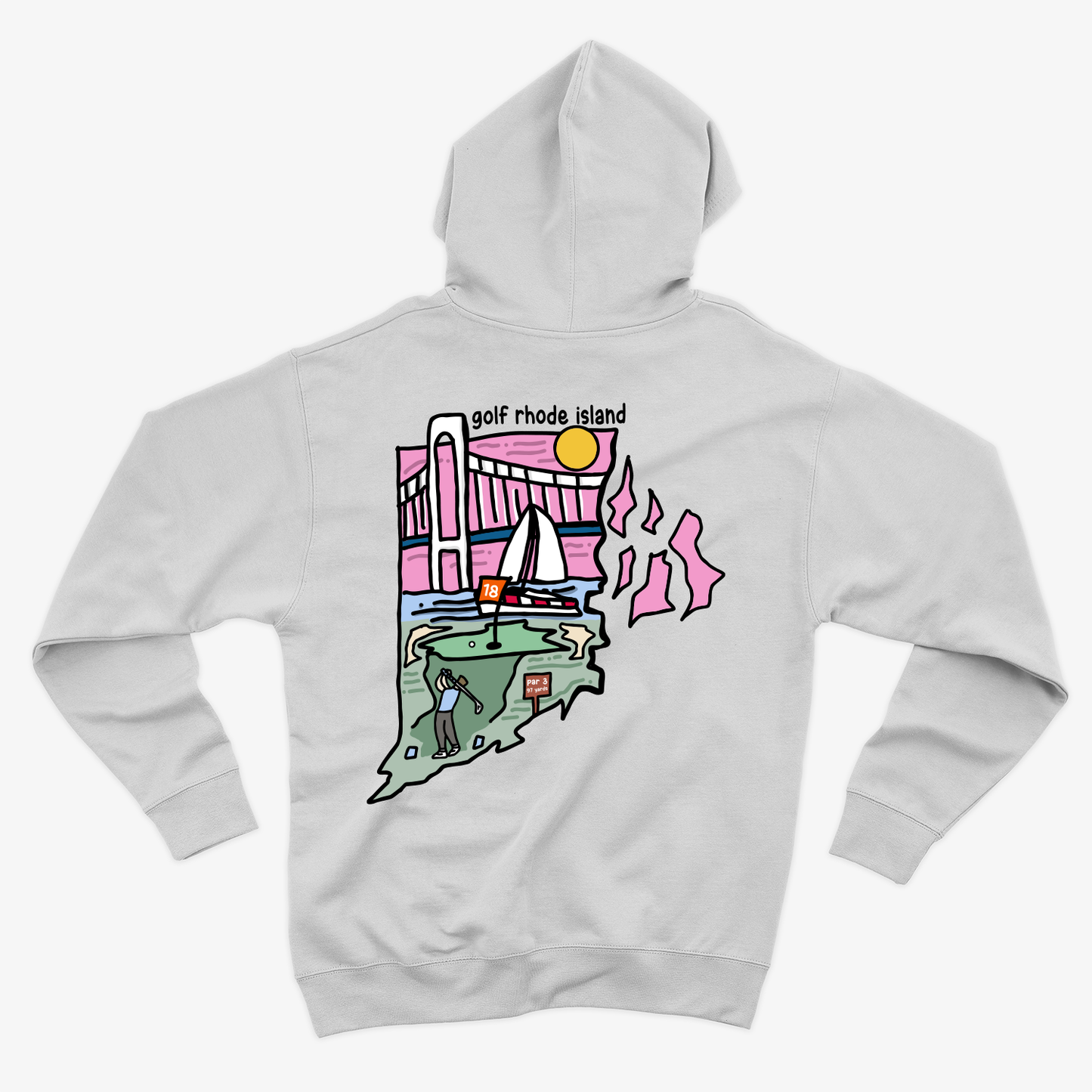 Golf Rhode Island Hoodie