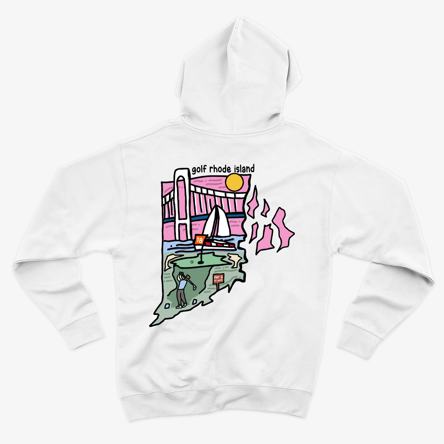 Golf Rhode Island Hoodie