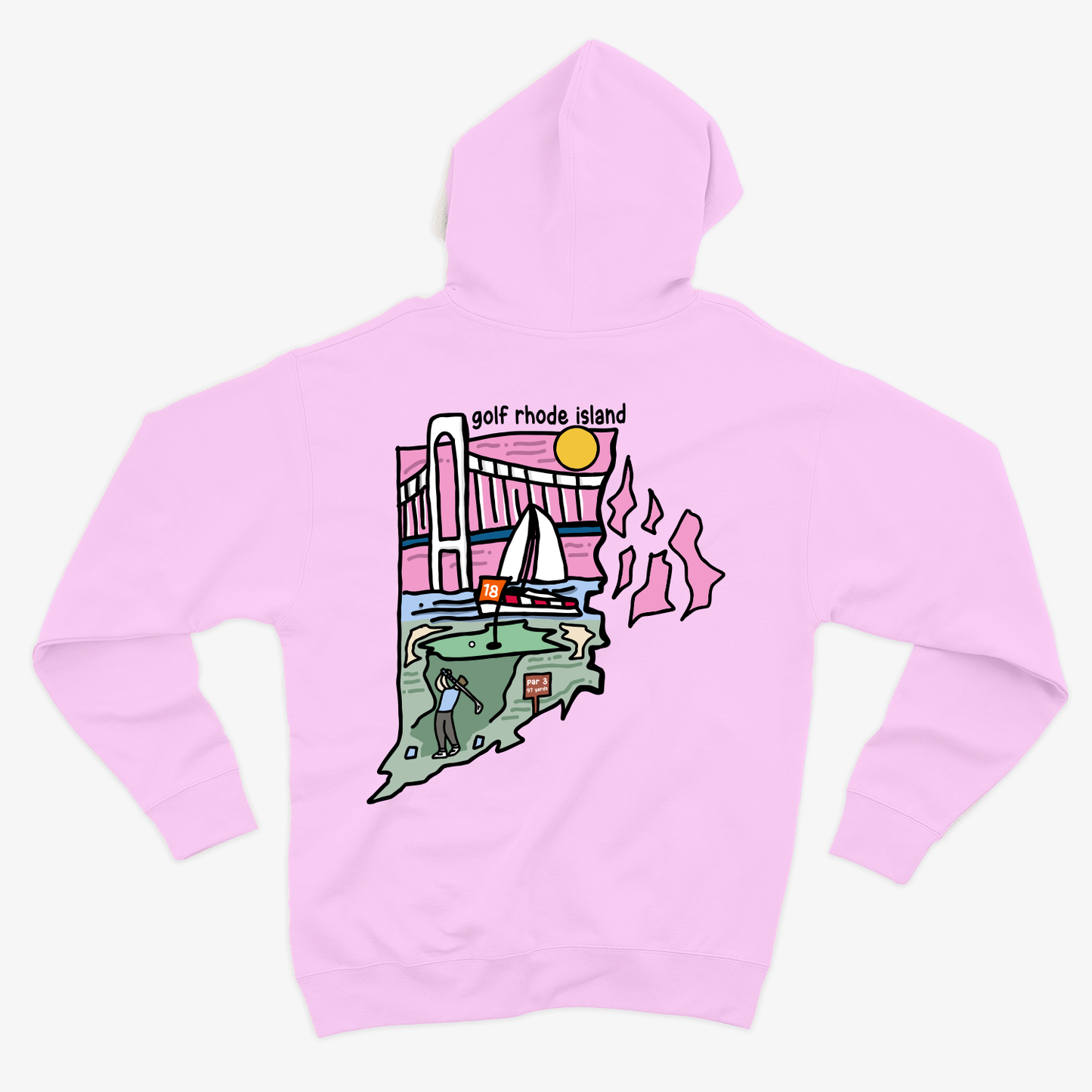 Golf Rhode Island Hoodie