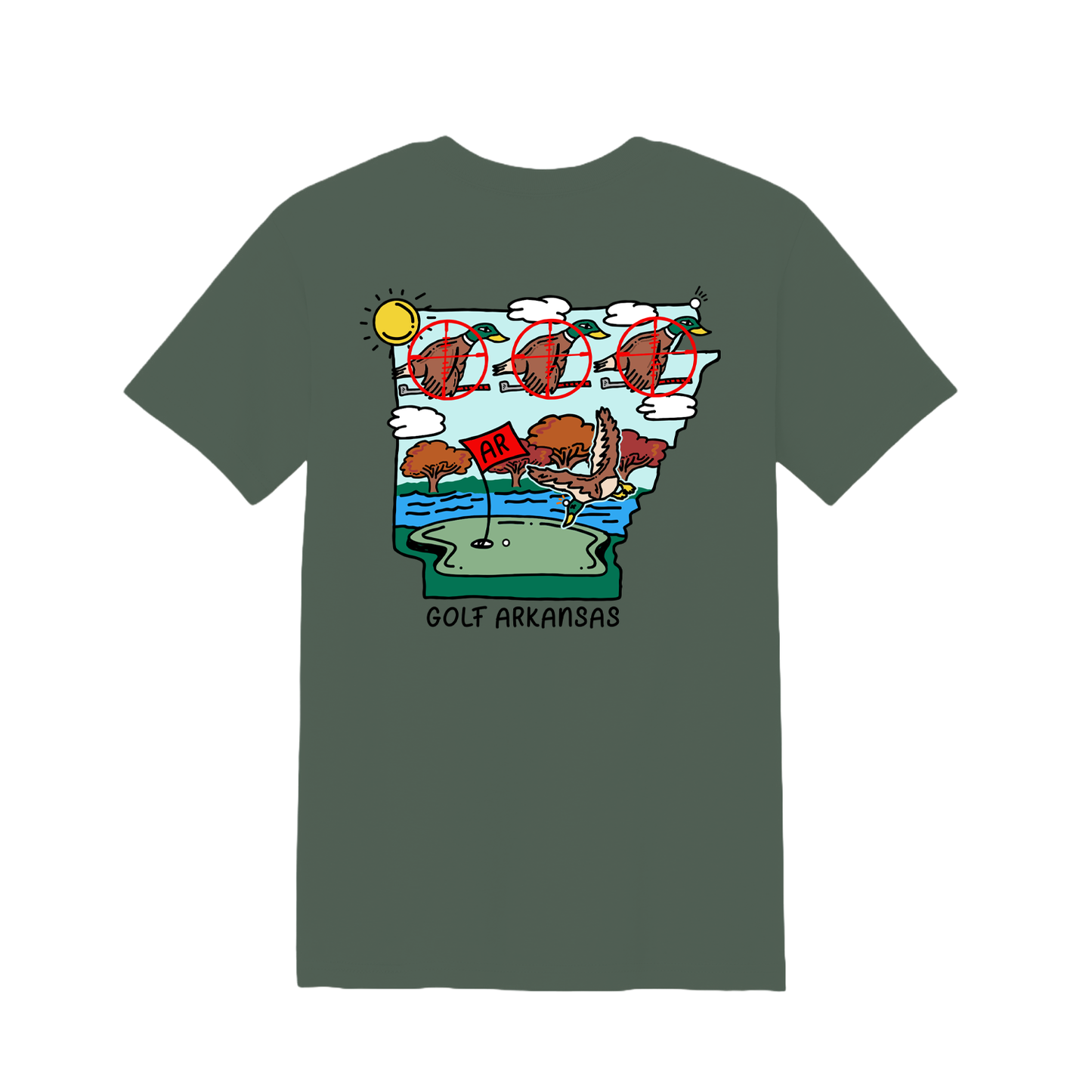 Golf Arkansas T-Shirt