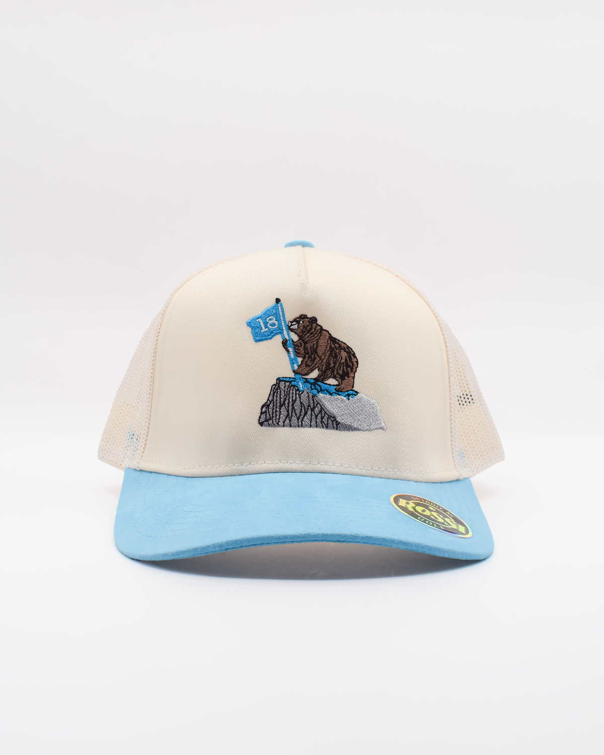 Flag Bearer Baby Blue Trucker Hat (One left)