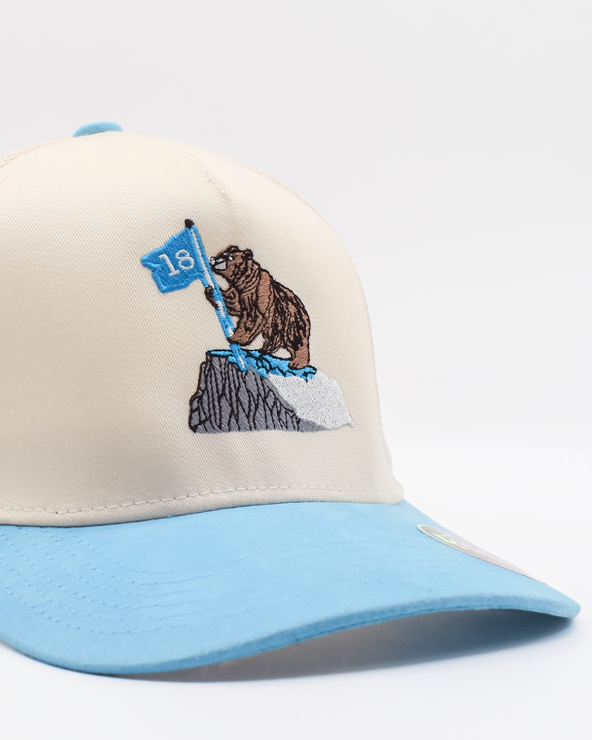 Flag Bearer Baby Blue Trucker Hat (One left)