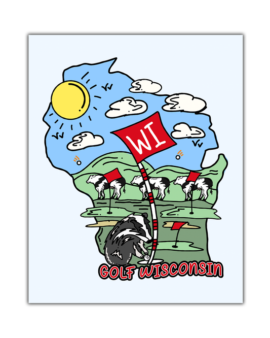 Golf Wisconsin Poster