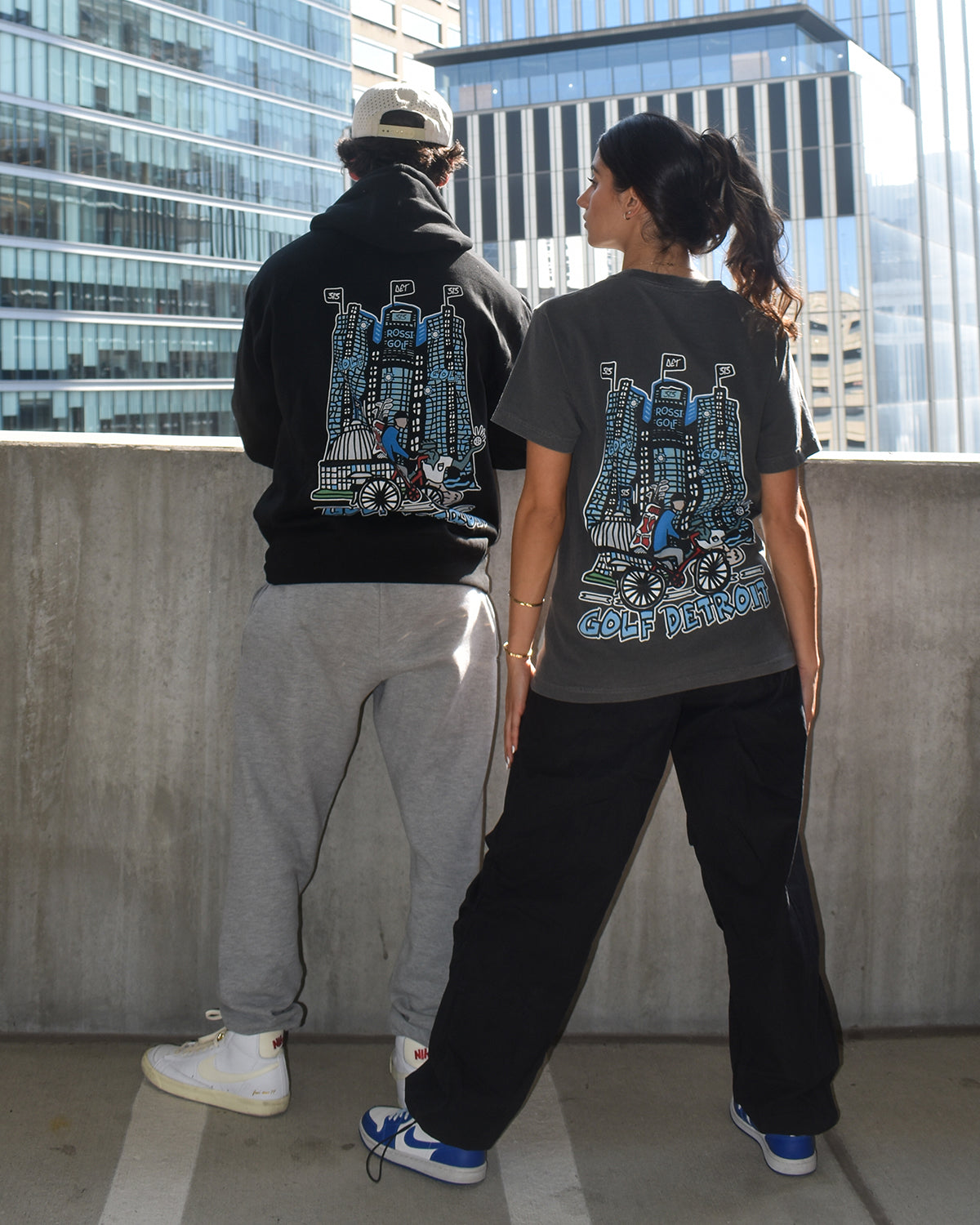 Golf Detroit Black Hoodie