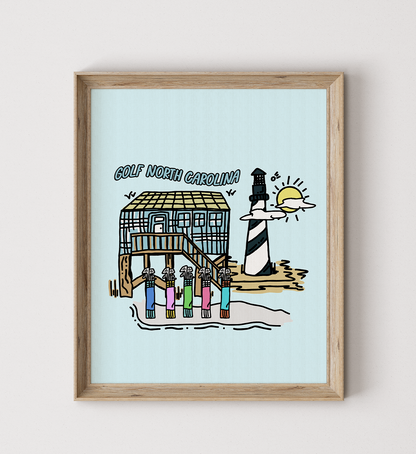 Golf North Carolina Poster