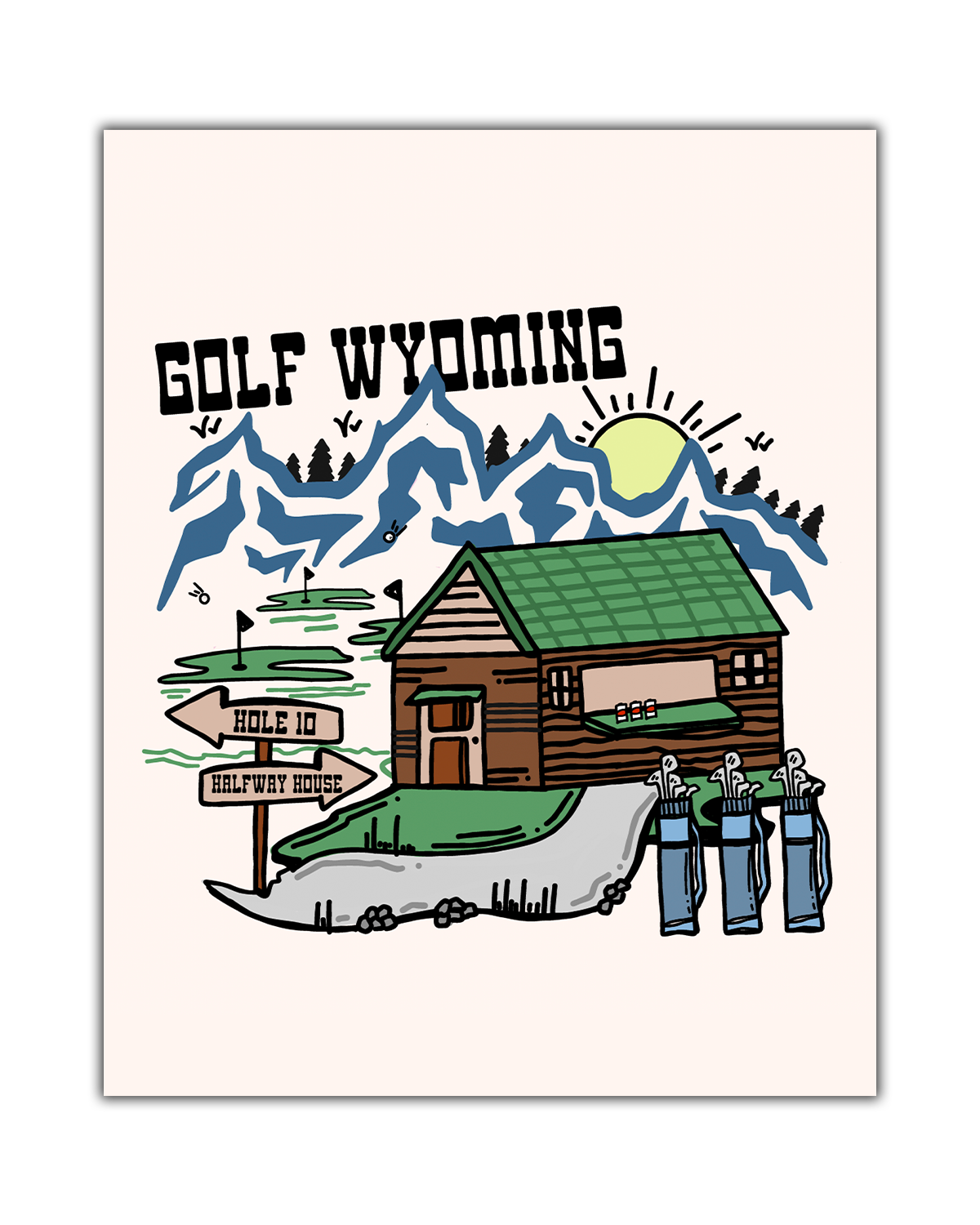 Golf Wyoming Poster