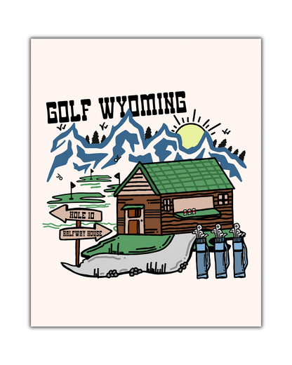 Golf Wyoming Poster