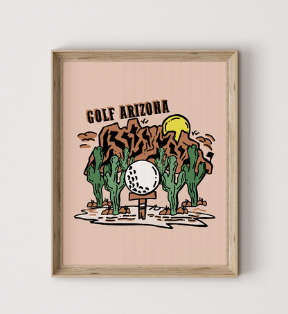 Golf Arizona Poster