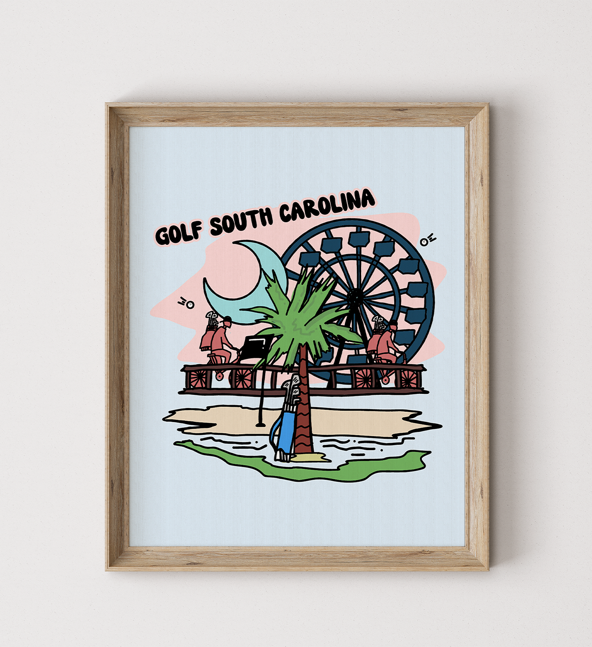 Golf South Carolina Poster