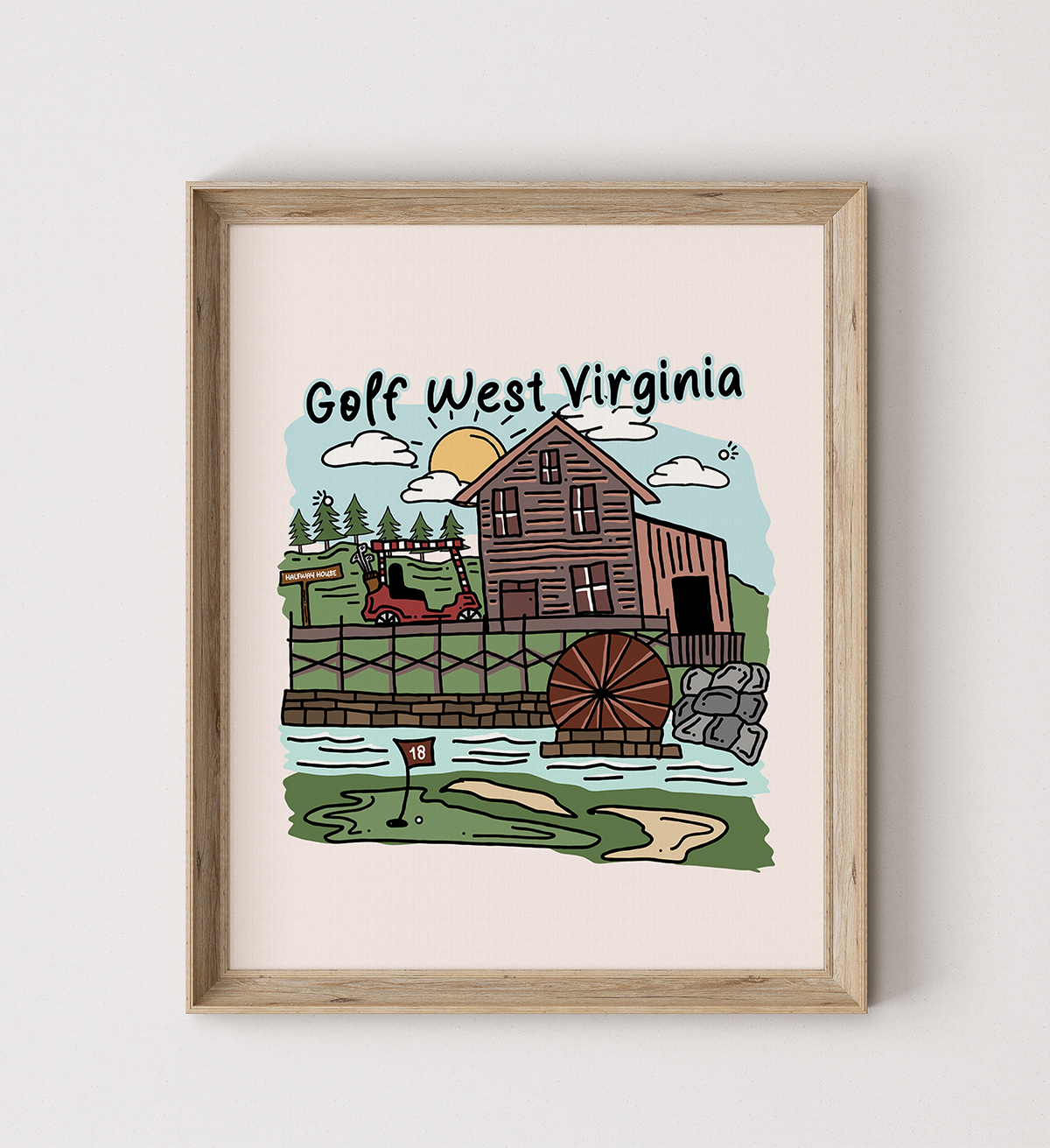 Golf West Virginia Poster