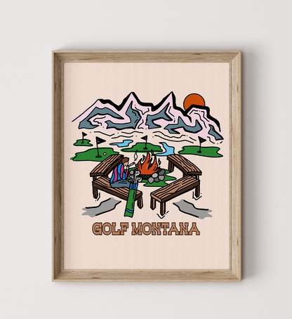 Golf Montana Poster