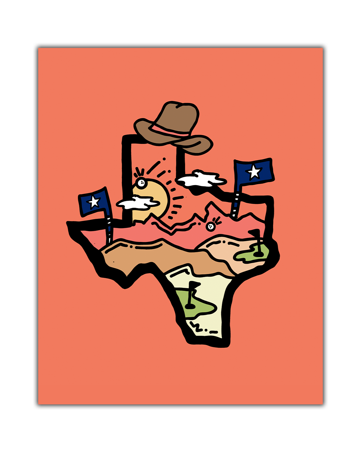 Golf Texas Poster