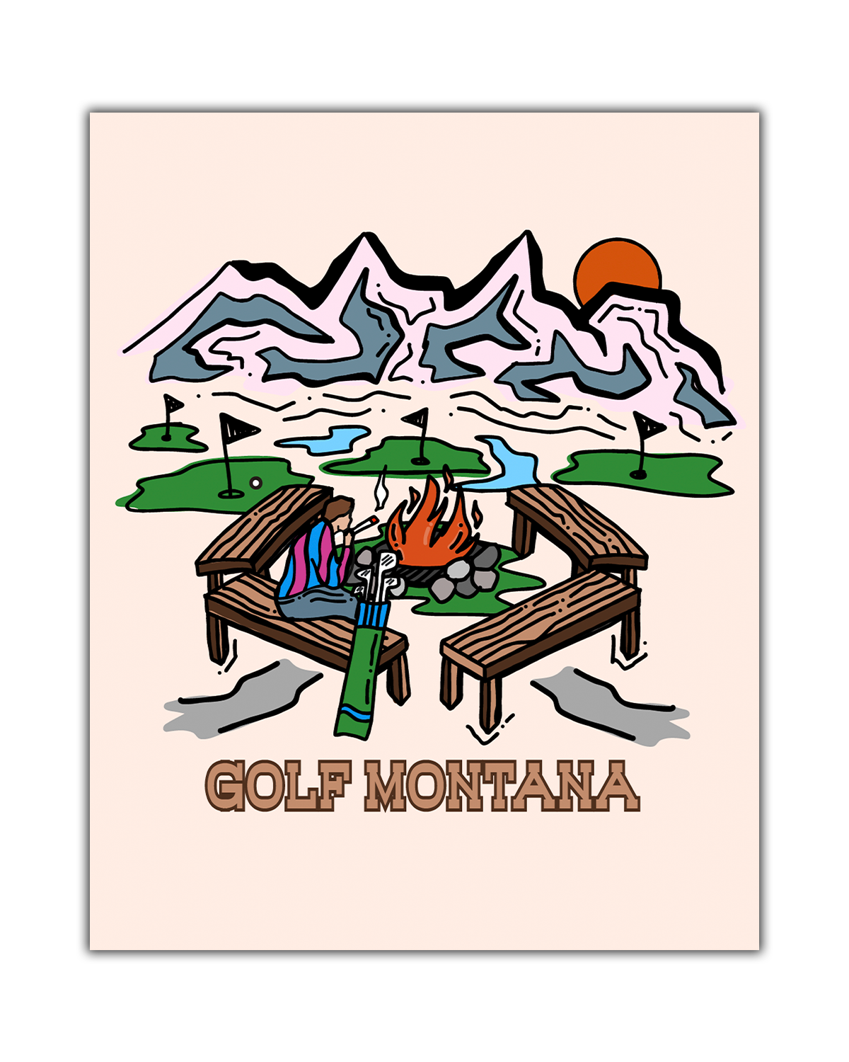 Golf Montana Poster