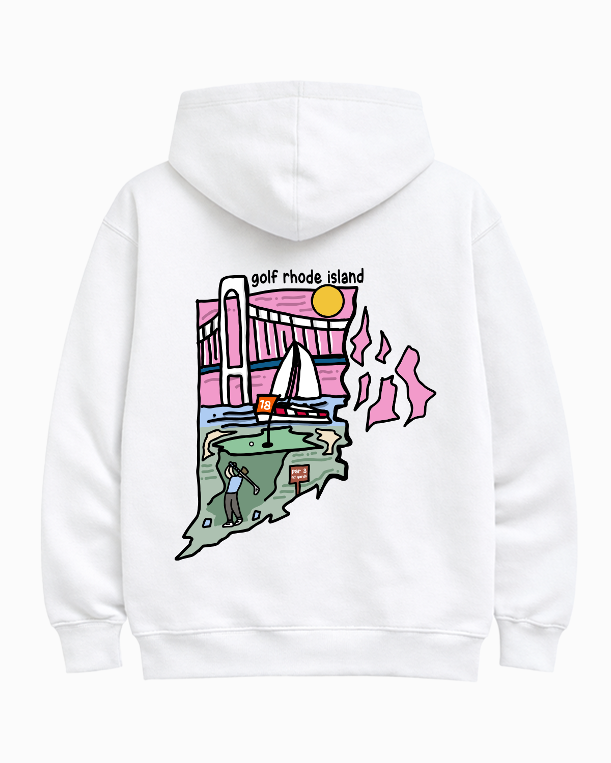 Golf Rhode Island Hoodie