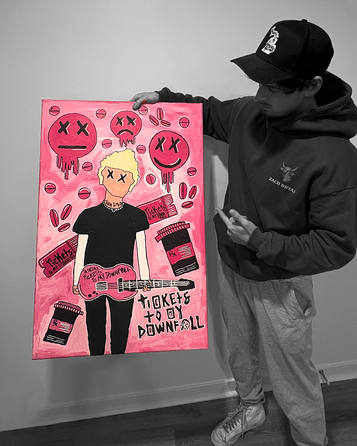 MGK Tickets to my Downfall Painting