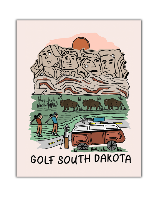 Golf South Dakota Poster