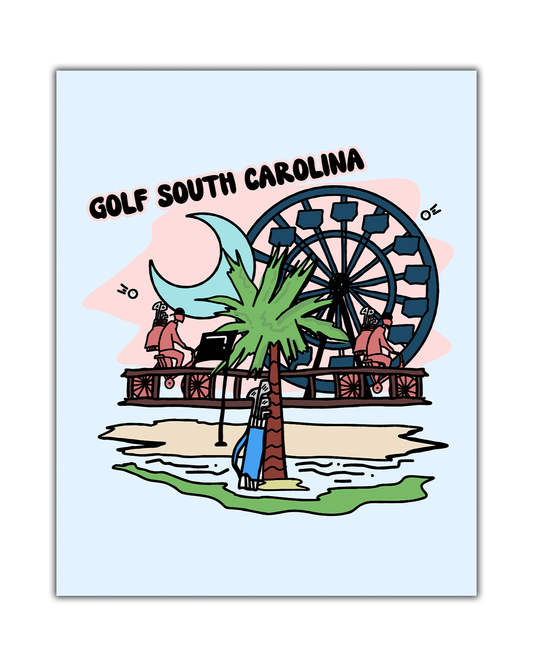 Golf South Carolina Poster