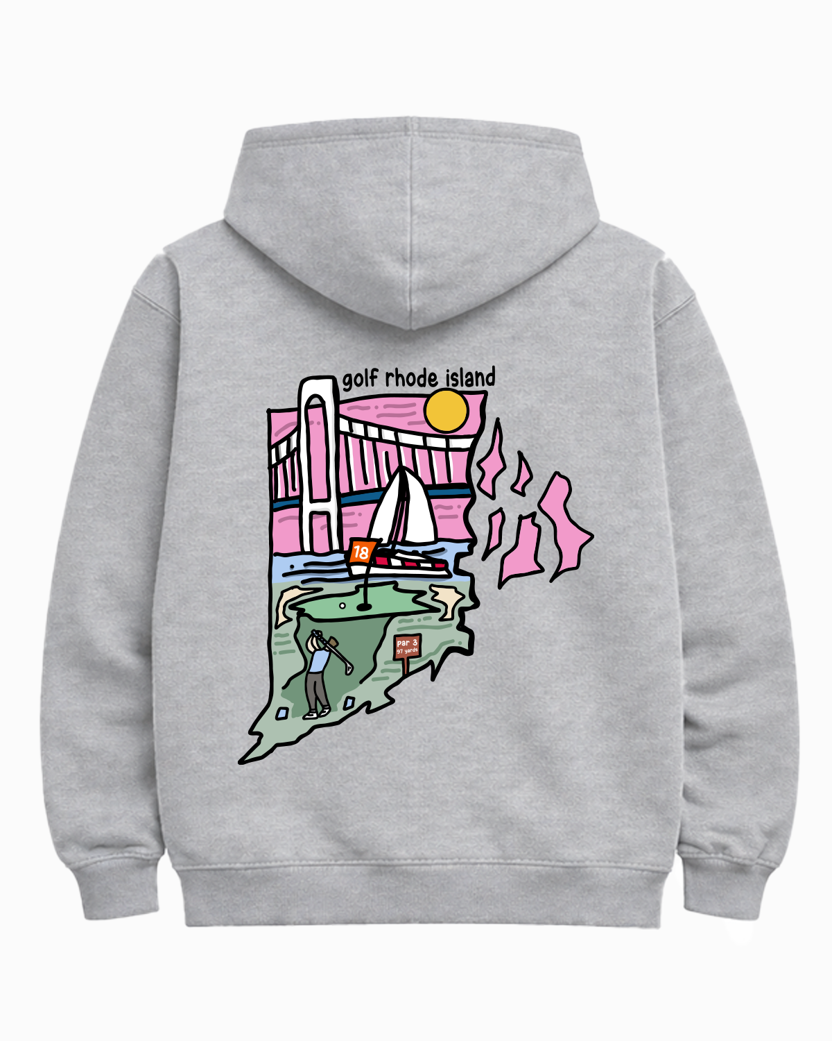 Golf Rhode Island Hoodie