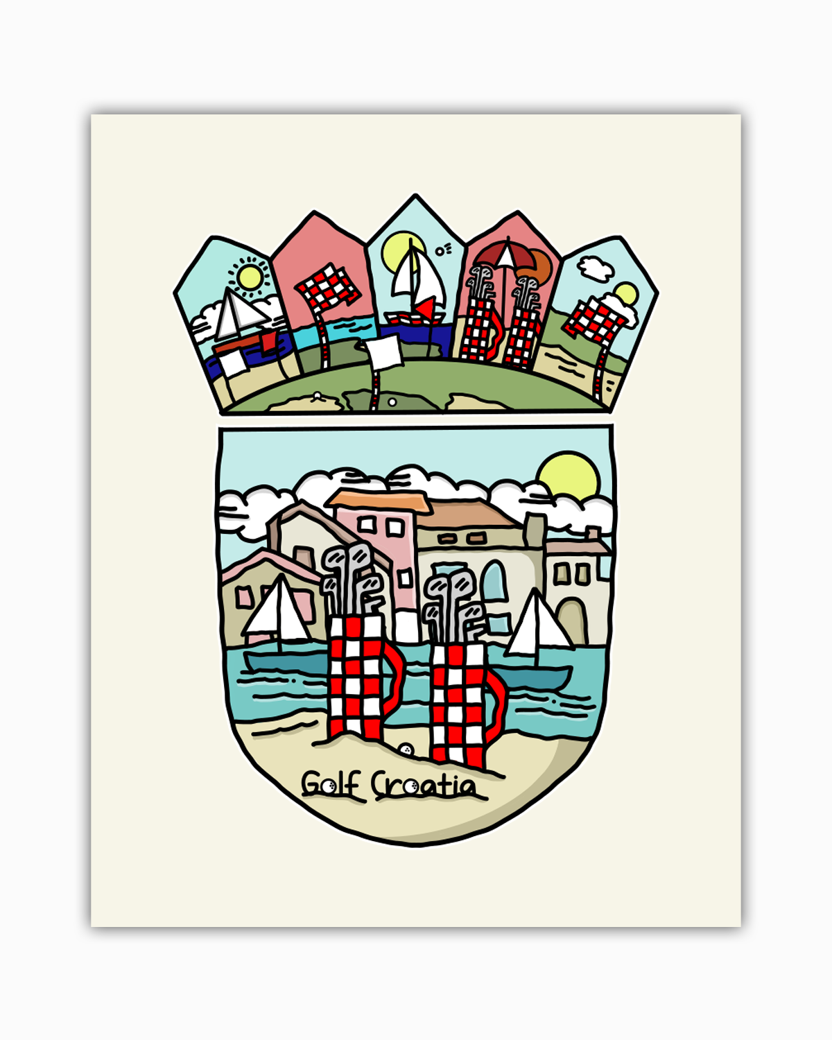Golf Croatia poster