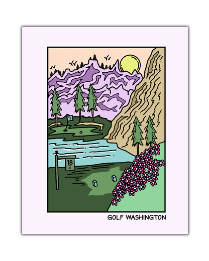 Golf Washington Poster
