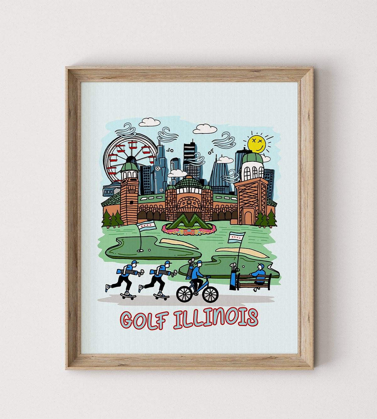 Golf Illinois Poster
