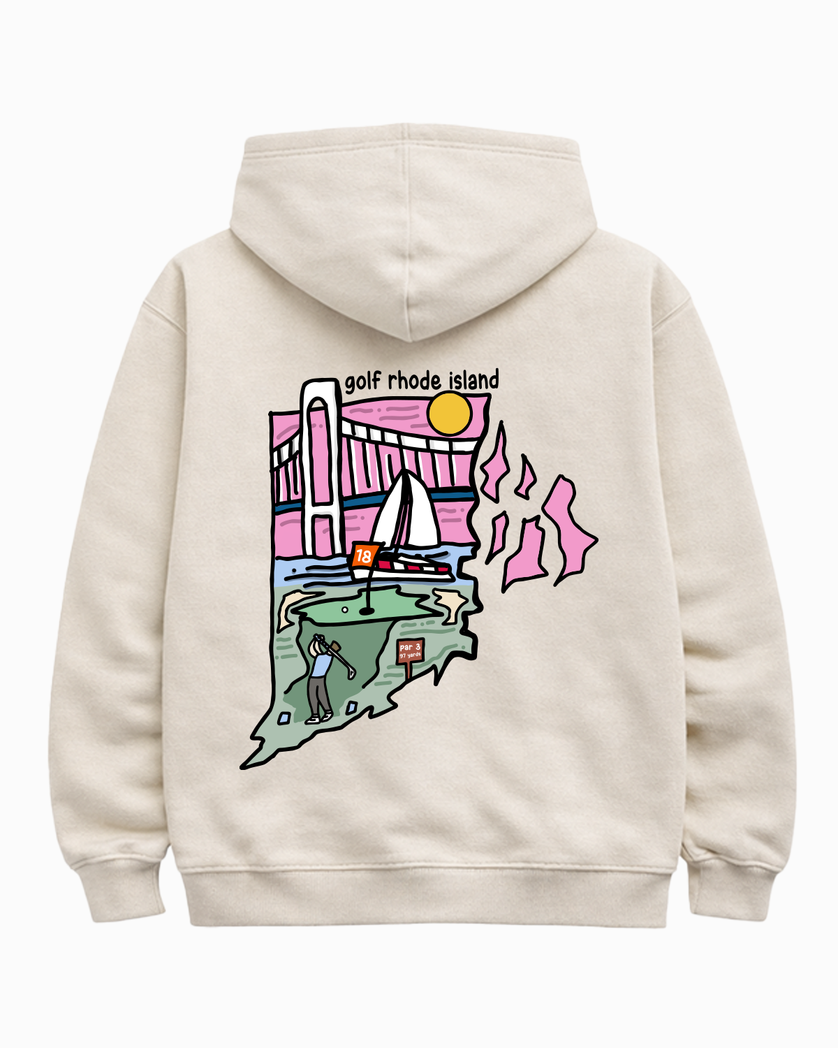 Golf Rhode Island Hoodie