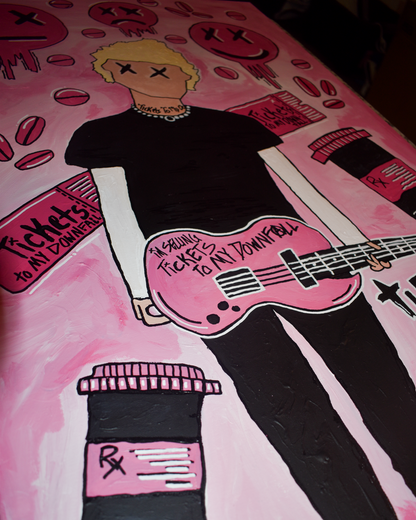 MGK Tickets to my Downfall Painting