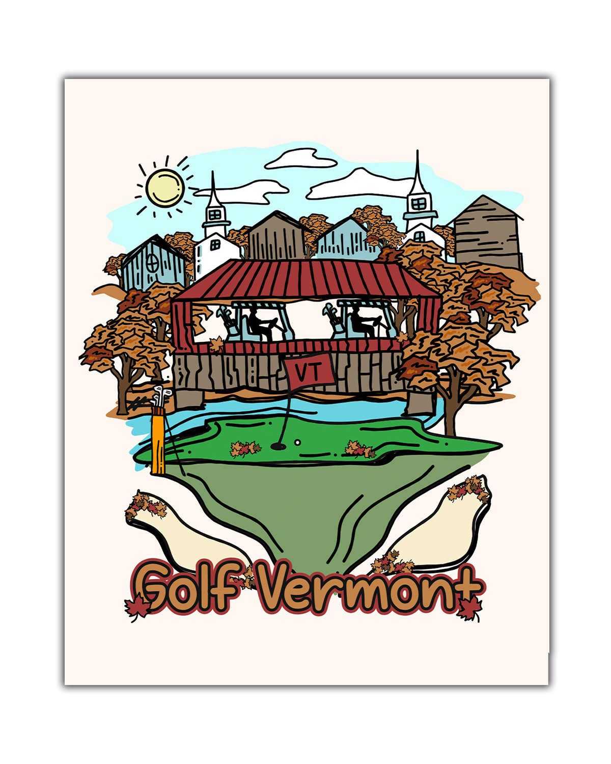 Golf Vermont Poster