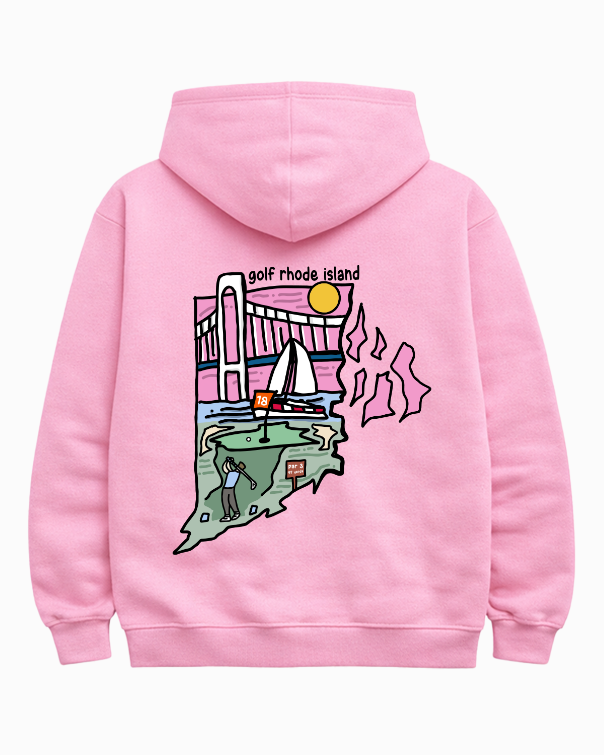 Golf Rhode Island Hoodie