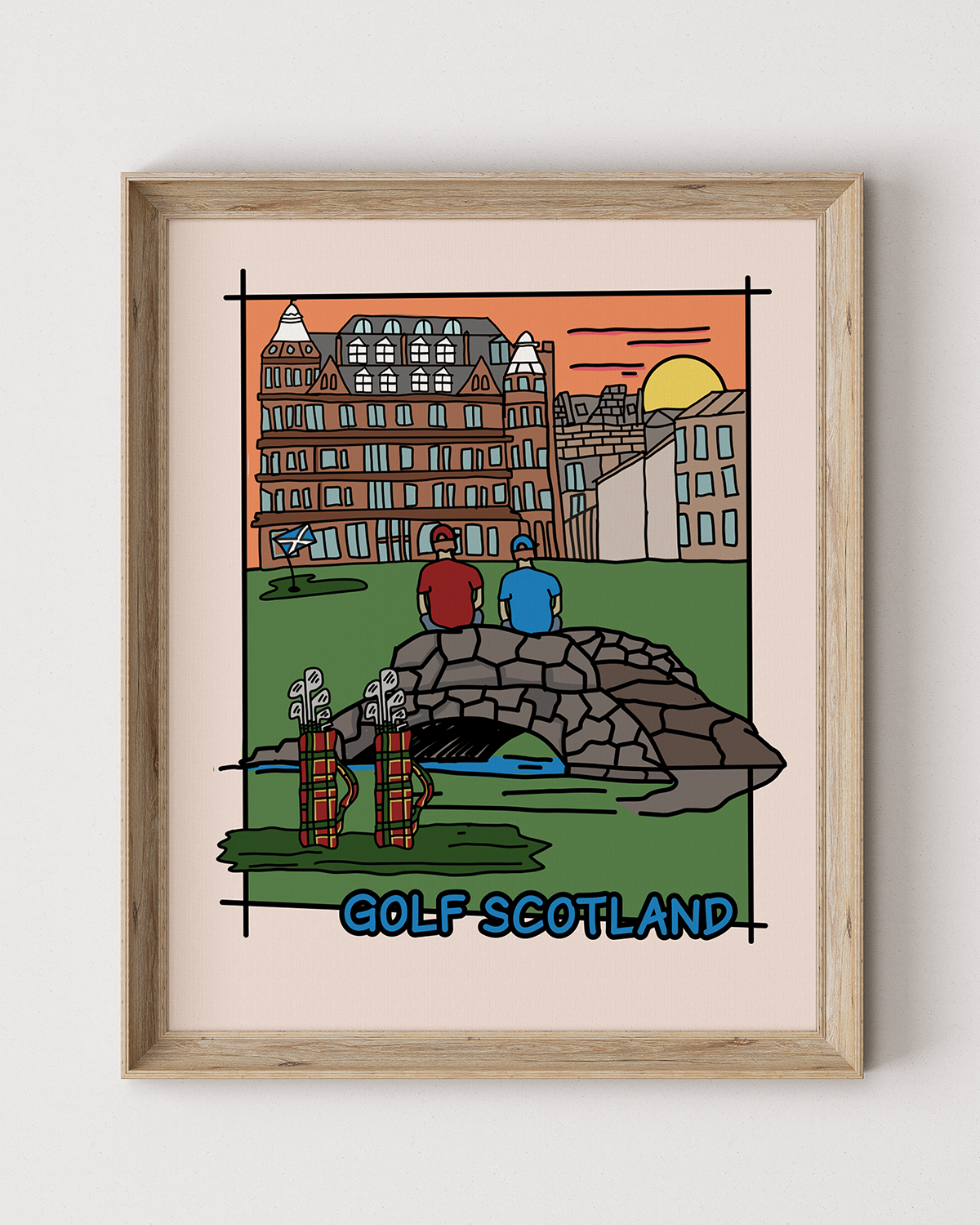 Golf Scotland poster
