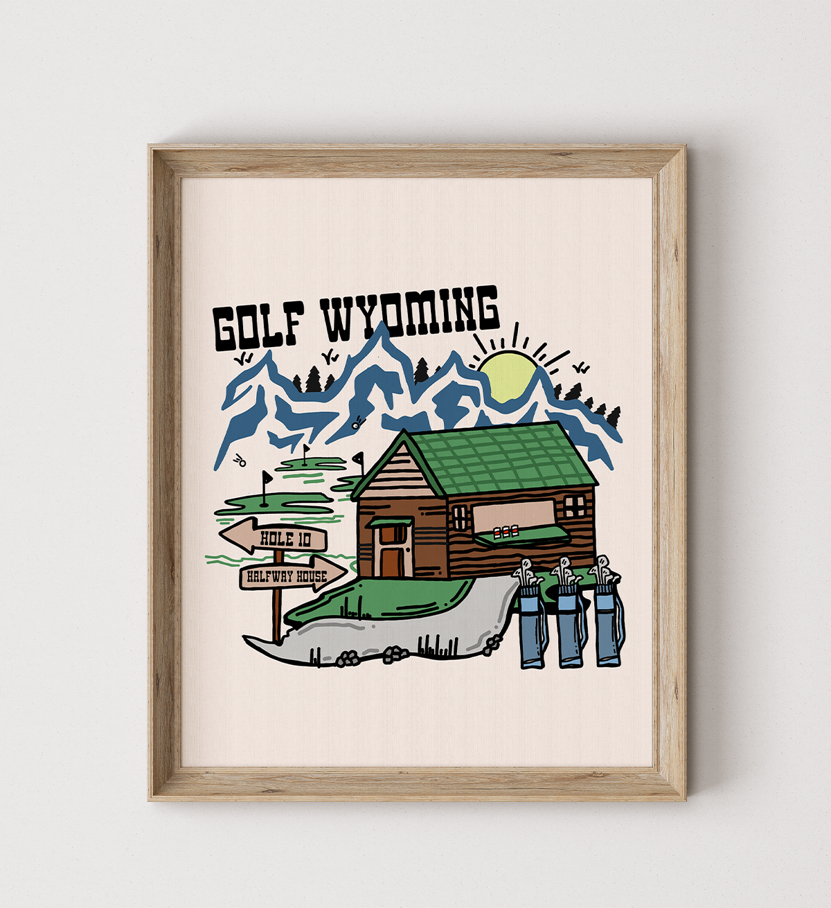 Golf Wyoming Poster