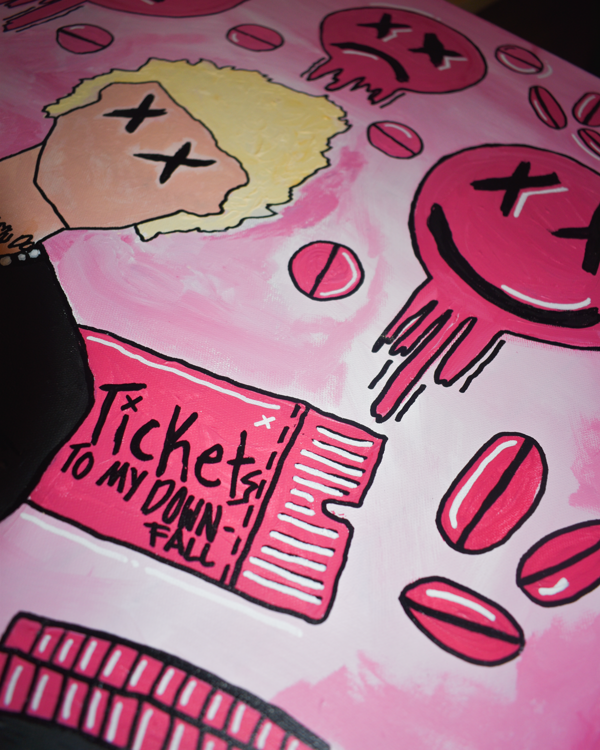MGK Tickets to my Downfall Painting