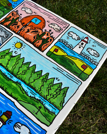 Golf Scenary Painting
