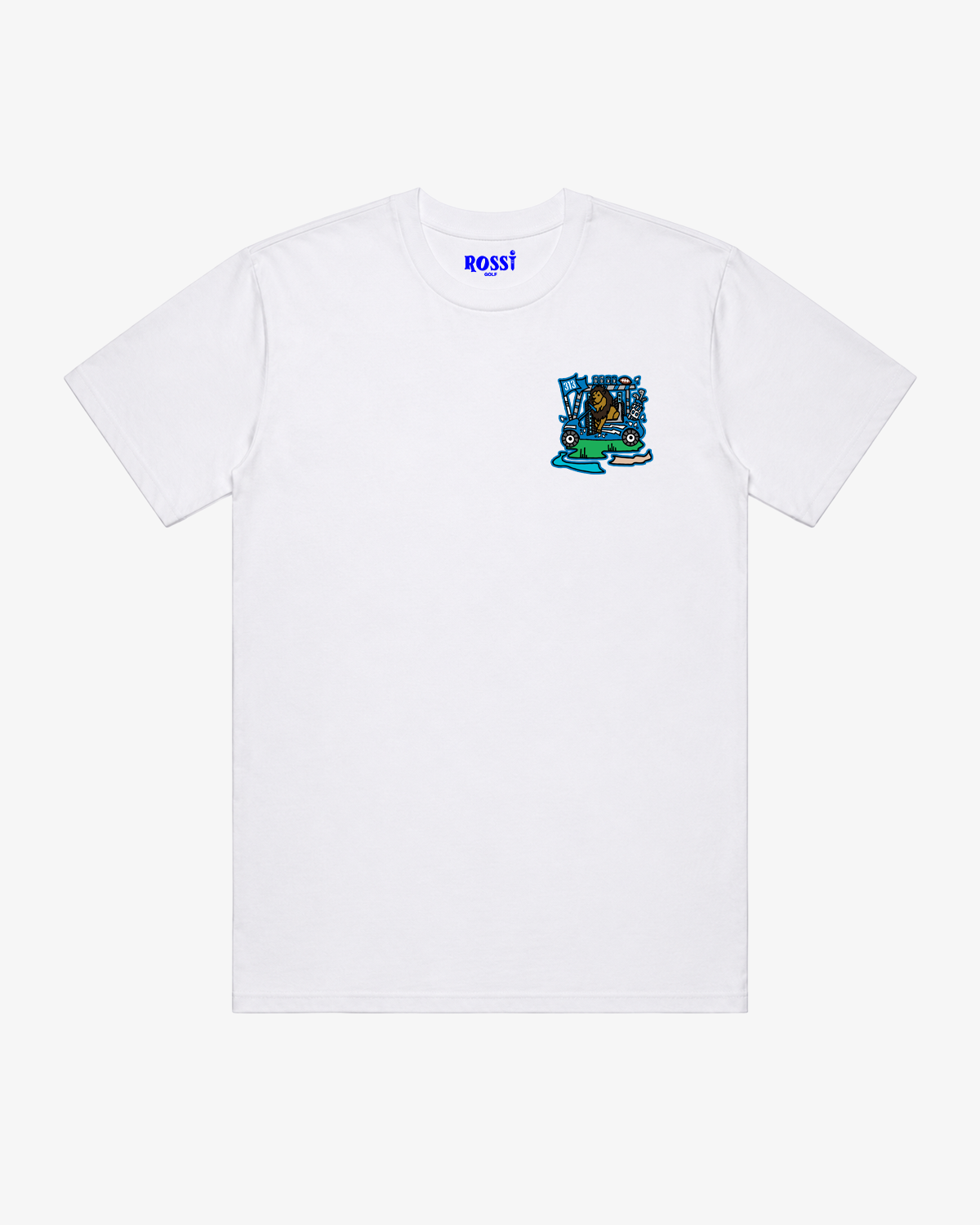 Detroit Football X Golf Tee