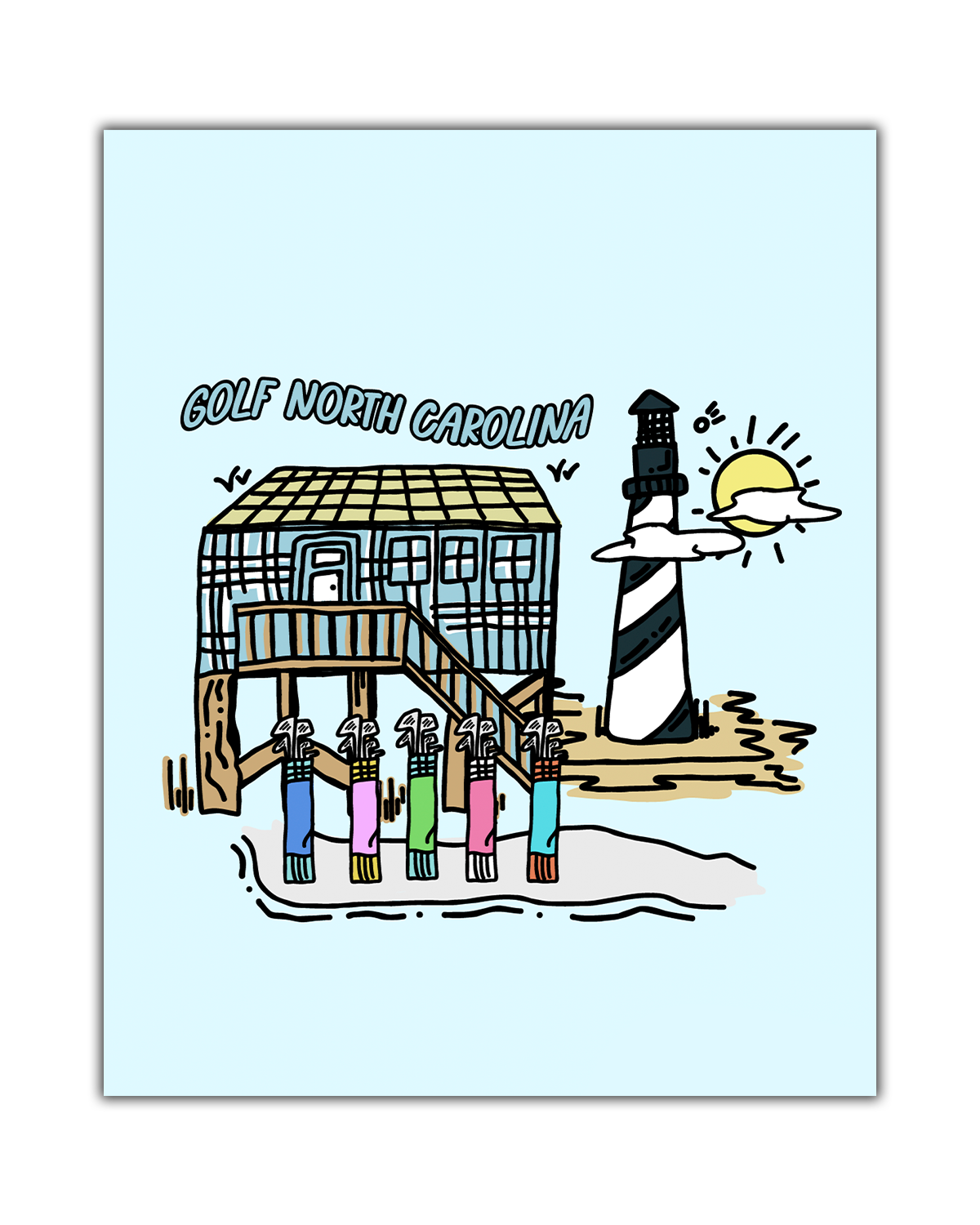 Golf North Carolina Poster