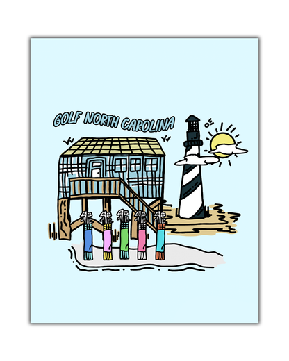 Golf North Carolina Poster