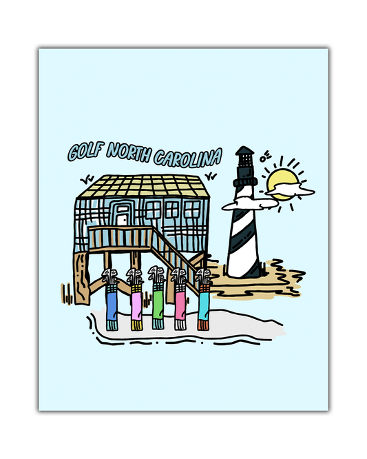 Golf North Carolina Poster