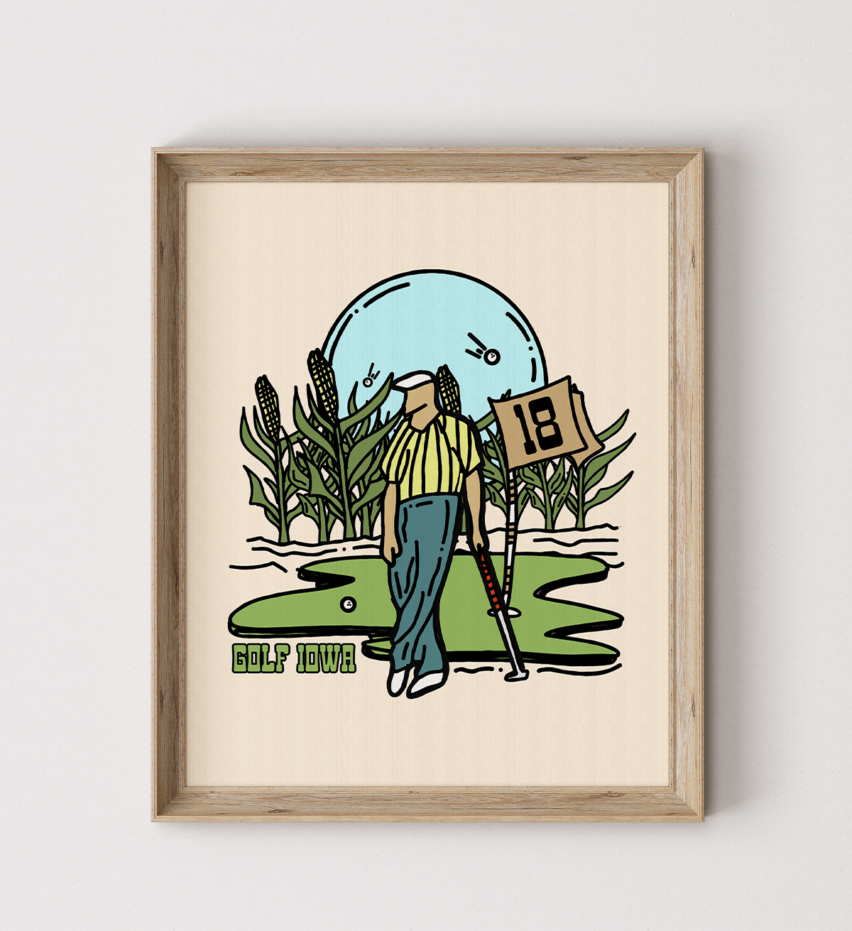 Golf Iowa Poster