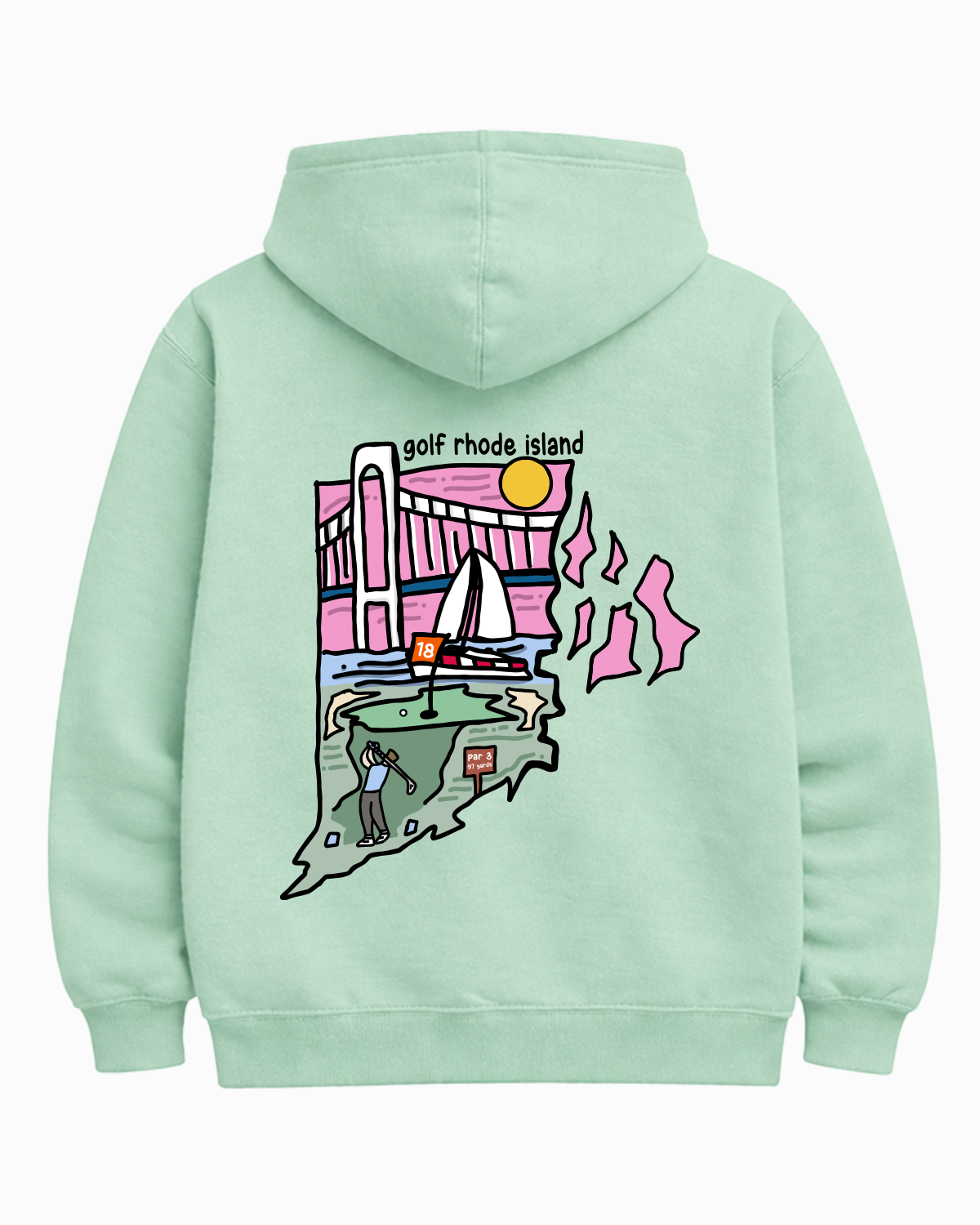 Golf Rhode Island Hoodie