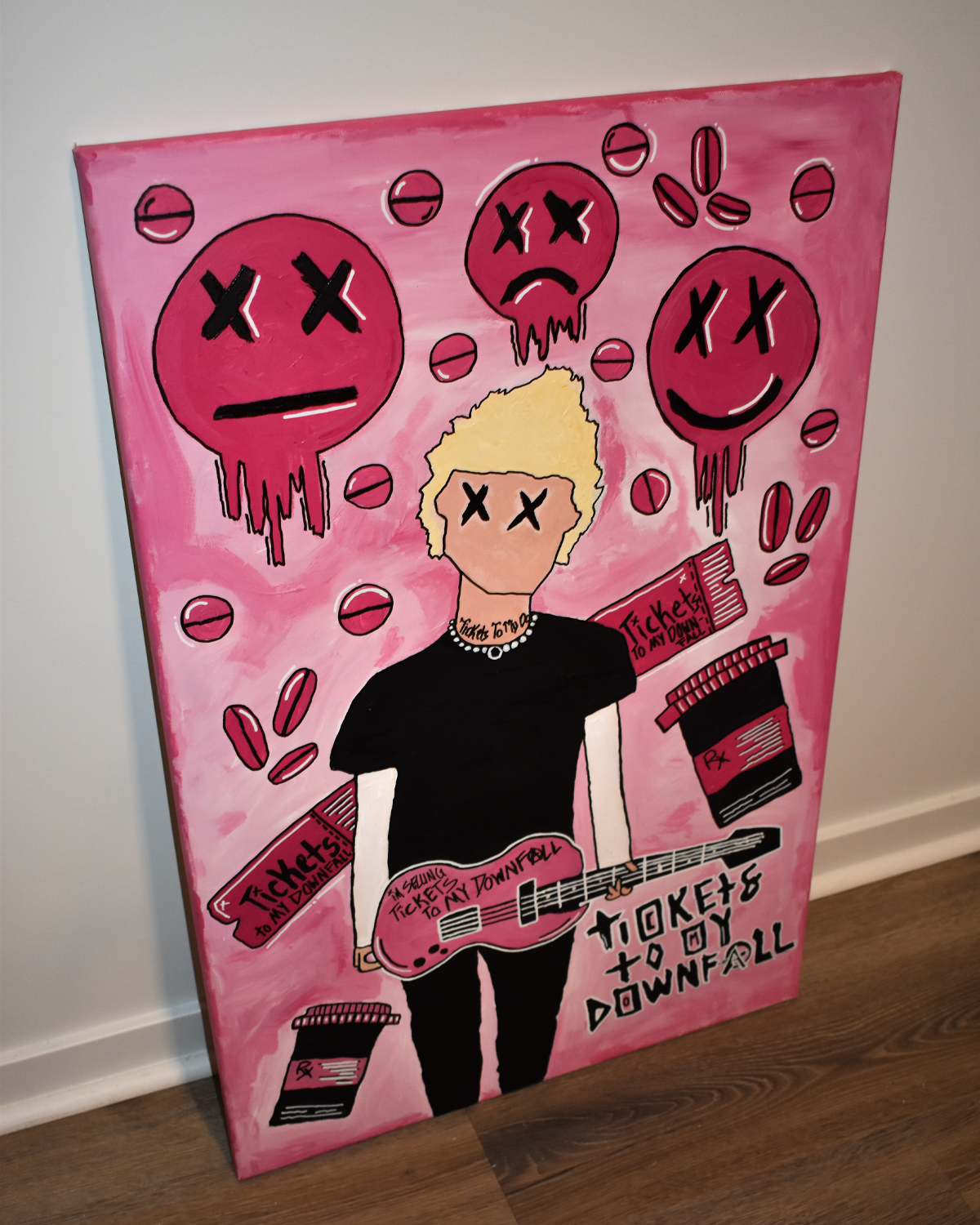 MGK Tickets to my Downfall Painting