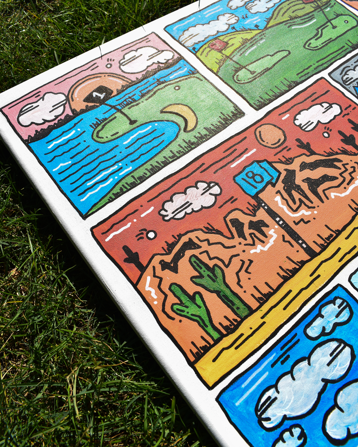 Golf Scenary Painting