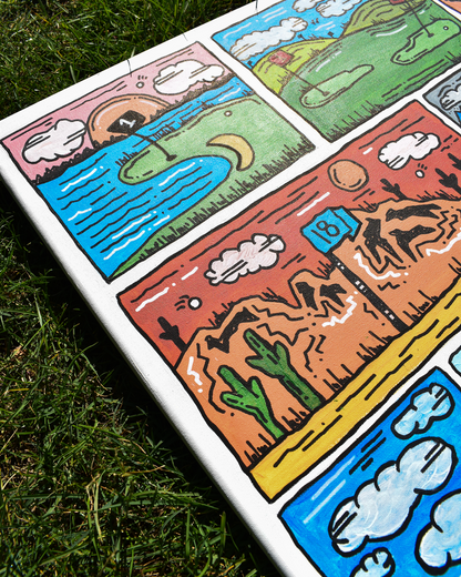 Golf Scenary Painting