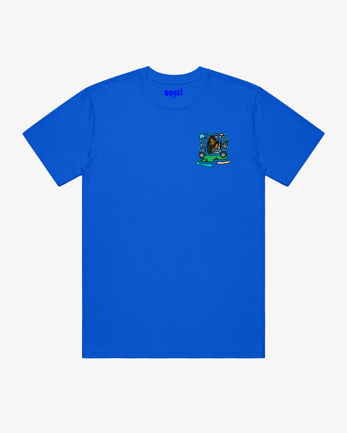 Detroit Football X Golf Tee