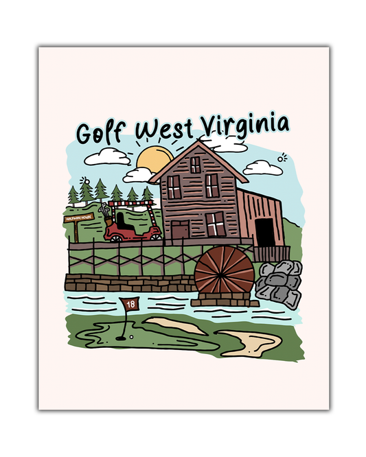 Golf West Virginia Poster