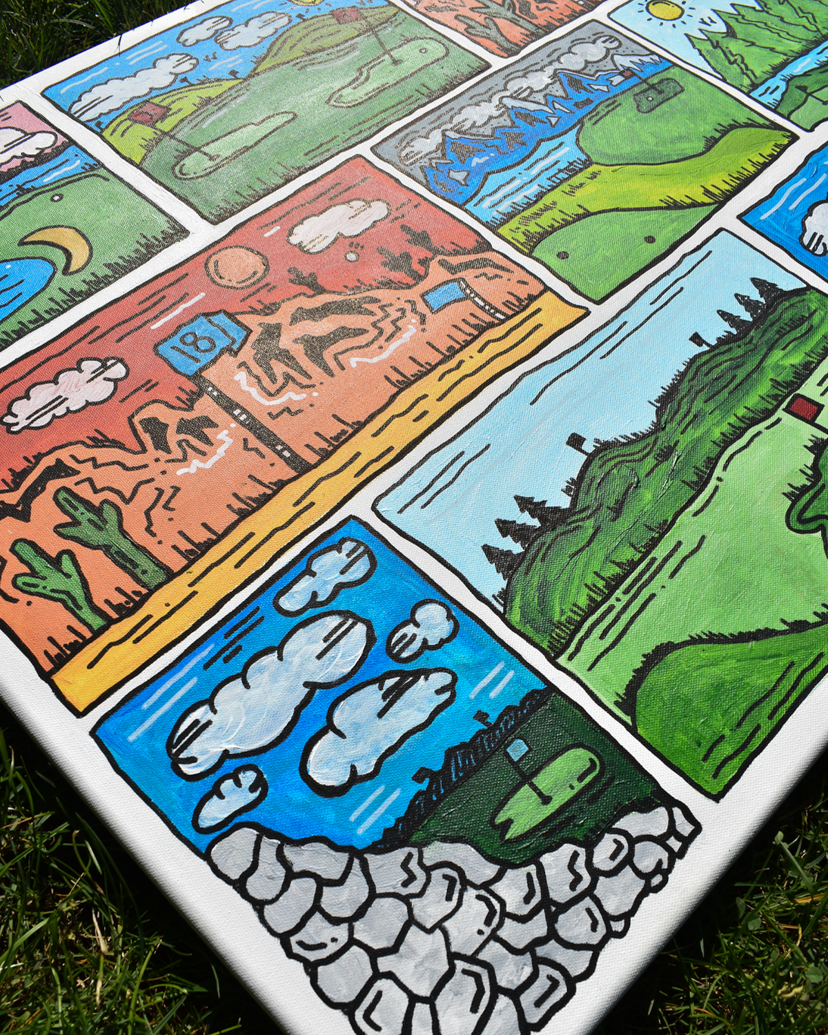 Golf Scenary Painting