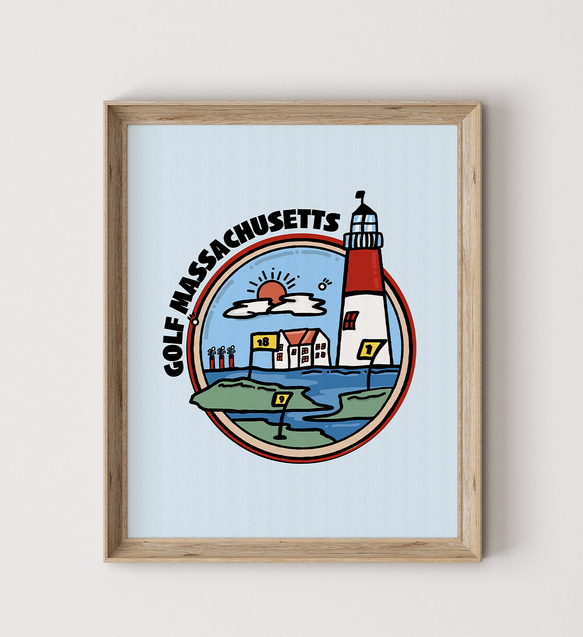 Golf Massachusetts Poster