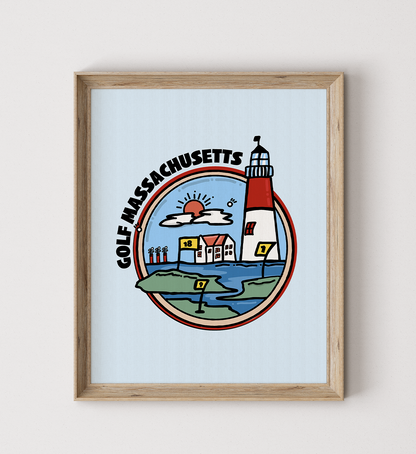 Golf Massachusetts Poster