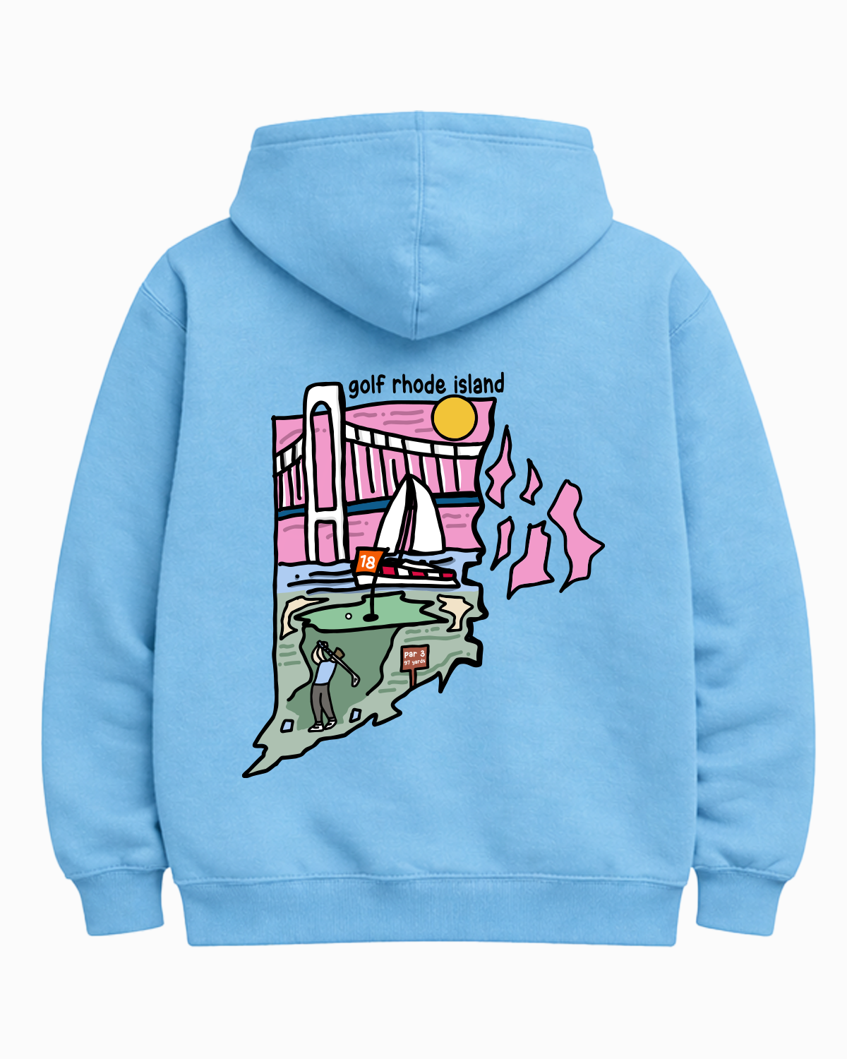 Golf Rhode Island Hoodie