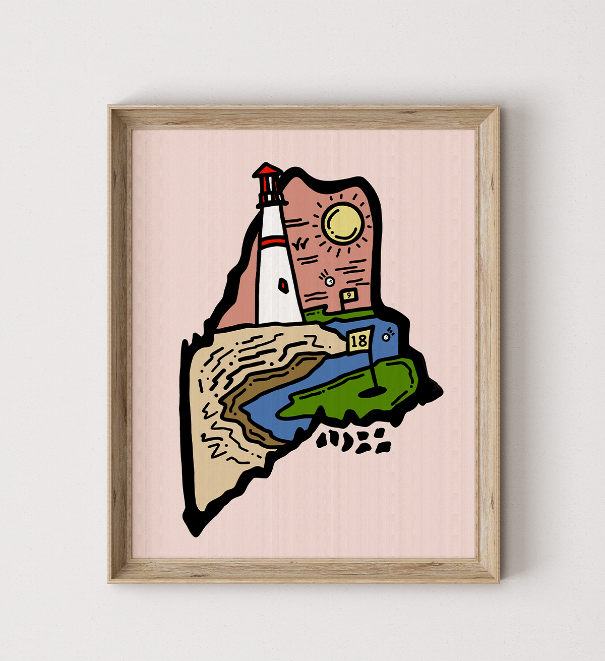 Golf Maine Poster