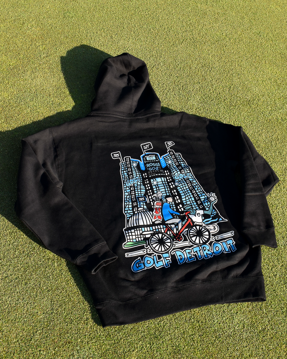 Golf Detroit Black Hoodie